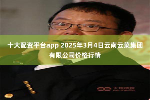 十大配资平台app 2025年3月4日云南云菜集团有限公司价格行情